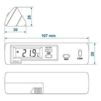 Innen-/Aussen Thermometer modell 2