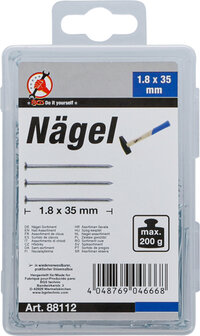 N&auml;gel-Sortiment 200 g 1,8 x 35 mm