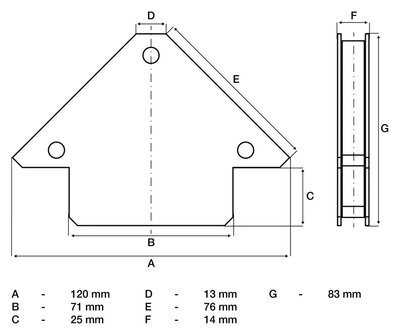 Kraft-Magnethalter 11 kg