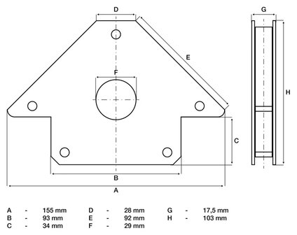 Kraft-Magnethalter 20 kg