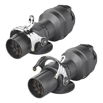 Adapter von 24V 15- auf 12V 13-polig ISO12098 &gt; ISO11446