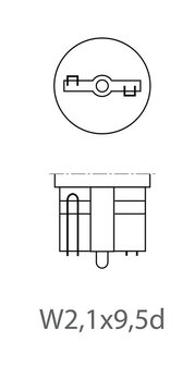 Autolampe 12V 5W T10 W2,1x9,5d x10 Stuck