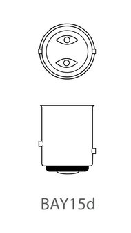 Autolampe 12V 21/5W BAY15d x10 Stuck