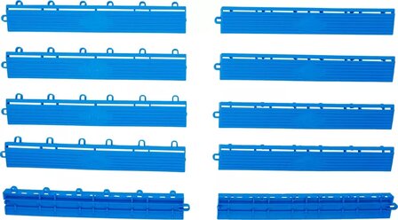 Kunststoff-Fliesen-Randelement-Satz Klick-System 400 x 55 x 15 mm 10-tlg