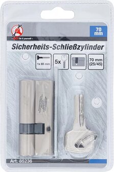 Sicherheits-Schlie&szlig;zylinder 70 mm 25/45 mm