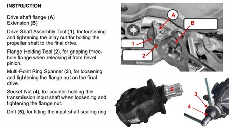 Differentialflansch- &amp; Einlegemutter-Werkzeug-Satz fur BMW E70, E82, E90, E91, E92, E93