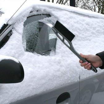 Schneeb&uuml;rste 21 Zoll mit Eiskratzer