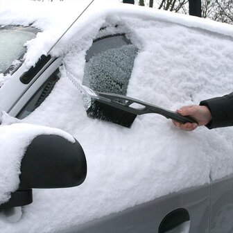 Schneeb&uuml;rste 21 Zoll mit Eiskratzer