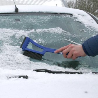 Schneeb&uuml;rste 14,5 Zoll mit Eiskratzer