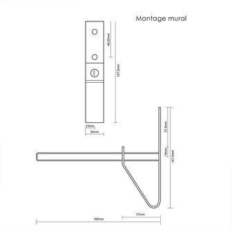 Reifenwandhalter Set von 2 St&uuml;ck