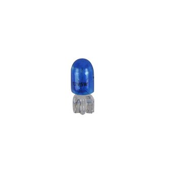 Autolampe 12V 5W T10 W2,1x9,5d blau x2 St&uuml;ck