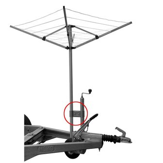 Deichselhalterung f&uuml;r W&auml;schespinne