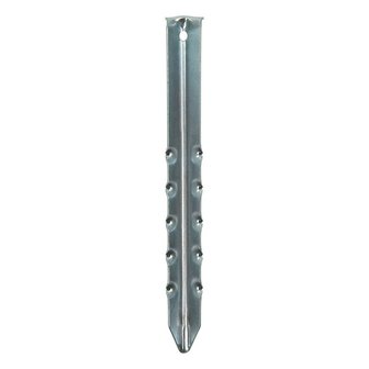 Zelthering 30cm Metall geriffelt