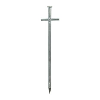 Felsbodenhering 17cm Metall mit geschwei&szlig;te Querstift