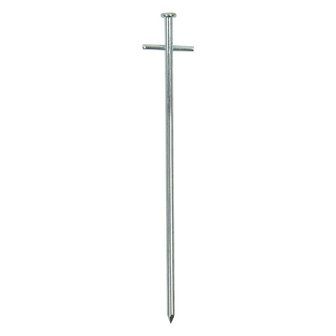 Felsbodenhering 23cm Metall mit geschwei&szlig;te Querstift