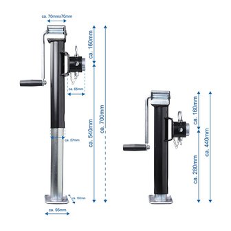 Abstellst&uuml;tze ausdrehbar Heavy Duty SH42/2000