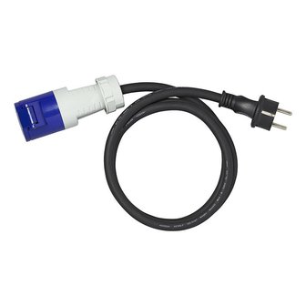 Adapterkabel 150cm 3x2,5mm&sup2; von Schuko Stecker nach CEE