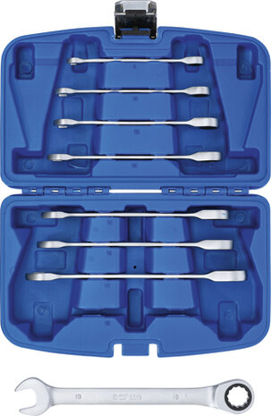 Ratschenring-Maulschlüssel-Satz SW 8 - 19 mm 8-tlg.