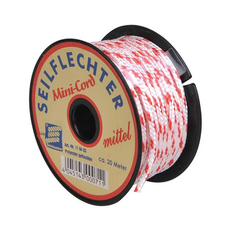 Minicord Polyester, 3mm, 20m, geflochten, sortiert