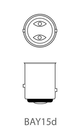 Autolampe 12V 21/5W BAY15d x10 Stuck