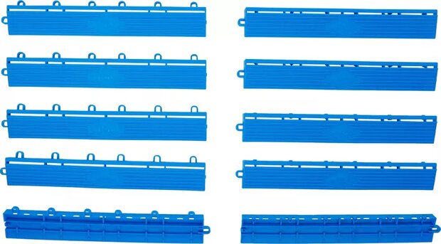 Kunststoff-Fliesen-Randelement-Satz Klick-System 400 x 55 x 15 mm 10-tlg