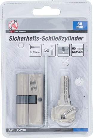 Sicherheits-Schließzylinder 60 mm 30/30 mm