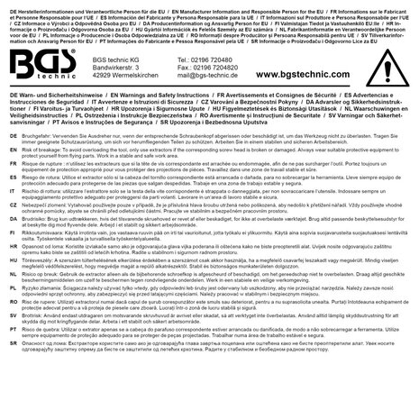 Spezial-Steckschlüssel-Einsatz-Satz / Schraubenausdreher 12,5 mm (1/2) SW 17 - 26 mm 7-tlg