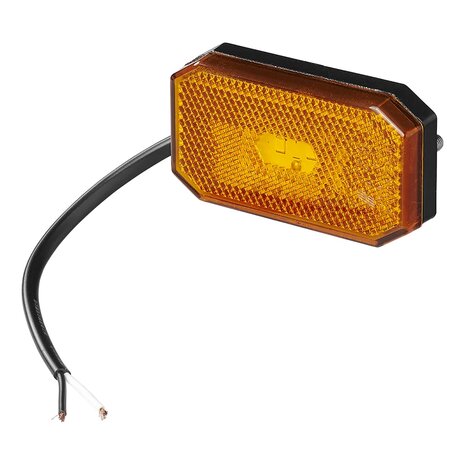 Seitenmarkierungsleuchte 12/24V orange 80 x 44 mm LED