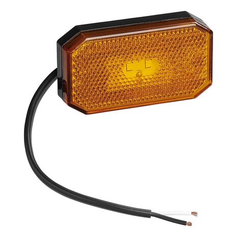 Seitenmarkierungsleuchte 12/24V orange 80 x 44 mm LED