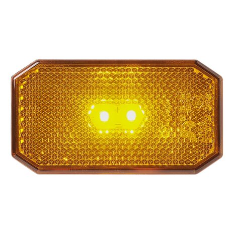 Seitenmarkierungsleuchte 12/24V orange 80 x 44 mm LED