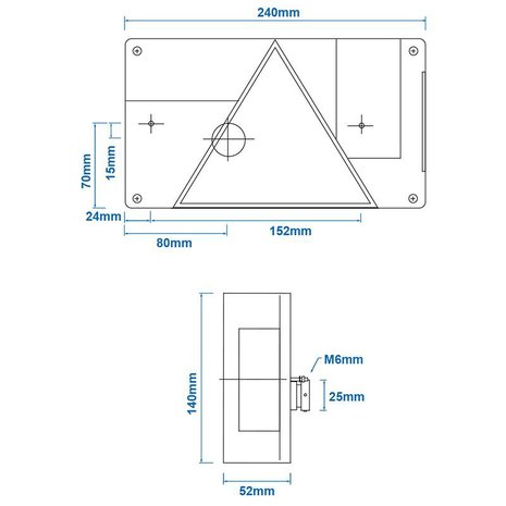 Aspöck Multipoint II Rückleuchte links