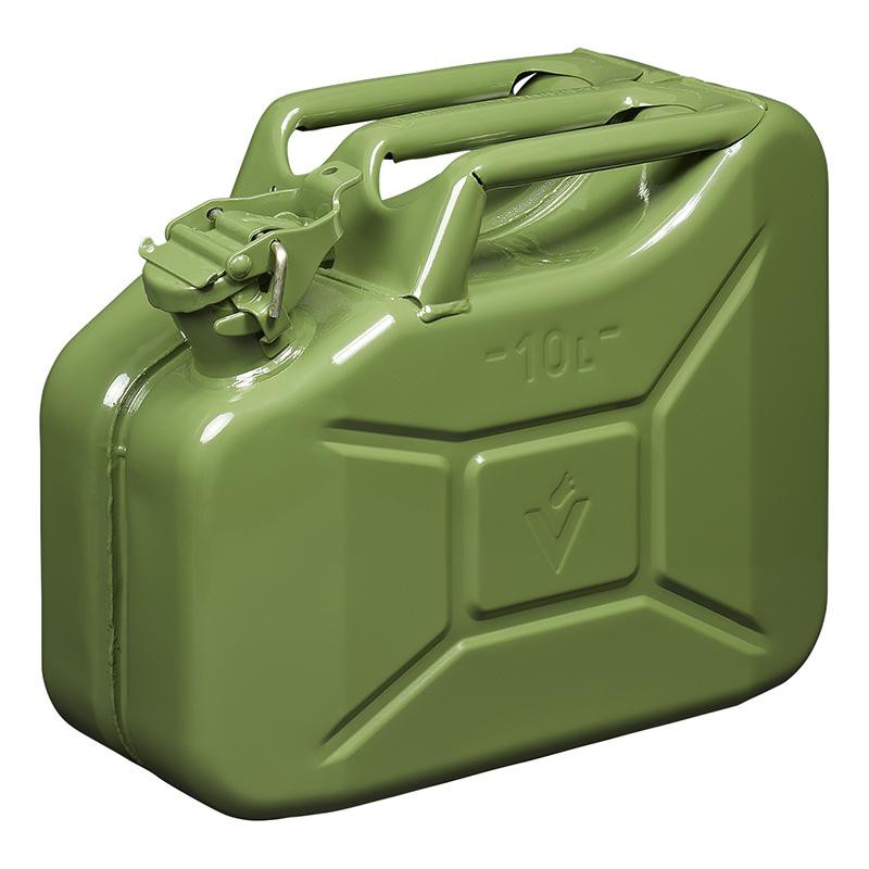 Benzinkanister 10L Metall grün UN- & TüV/GS-geprüft - Tools2go-de werkzeuge  online