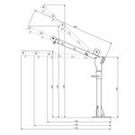 Mobilkran 300/500 kg mit elektrischer Winde