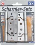 Scharnier-Satz Edelstahl fur platzsparenden Einbau 100 x 50 mm 2-tlg