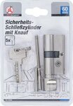 Sicherheits-Turzylinder mit Drehknauf 60 mm