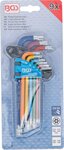 Winkelschlussel-Satz Multicolour T-Profil (fur Torx) mit Bohrung T10 - T50 9-tlg