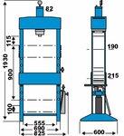 Hydraulische Werkstattpressen 15 Tonnen