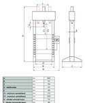 Hydraulische pneumatische Presse 30T mobiler Zylinder