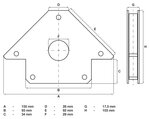 Kraft-Magnethalter 20 kg