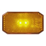 Seitenmarkierungsleuchte 12/24V orange 80 x 44 mm LED