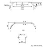 Kotflügel Metall Tandemachse 13/14 Zoll (21152)