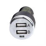 USB Ladegerät zweifach 12V/24V 2000mA