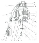 Elektrischer Hebezeug 400/800 kg