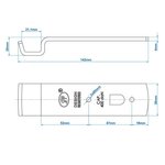 Gegenhalter für Exzenterverschluss SPP Z-01A x2 stuks