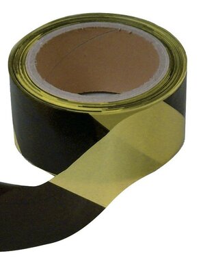 Farbbandauslass schwarz-gelb 50mm x10 Stuck