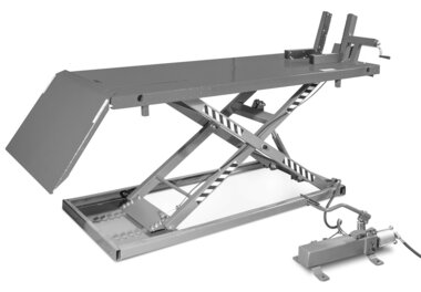 Scherenhebebuhne mit hydropneumatischem Motor, 700 kg, 1995 x 710 mm